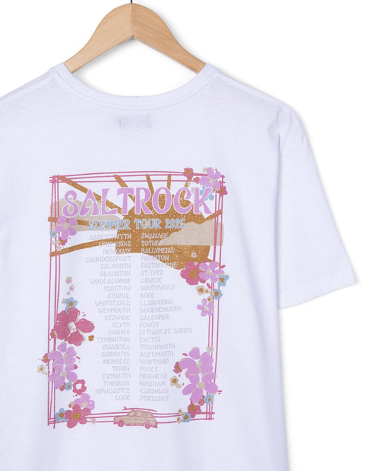 Highway Tour - Womens Short Sleeve T-Shirt - White