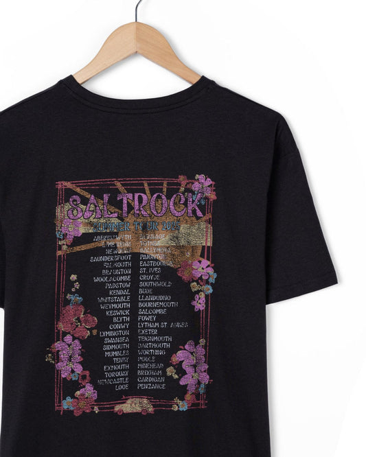 Highway Tour - Womens Short Sleeve T-Shirt - Dark Grey