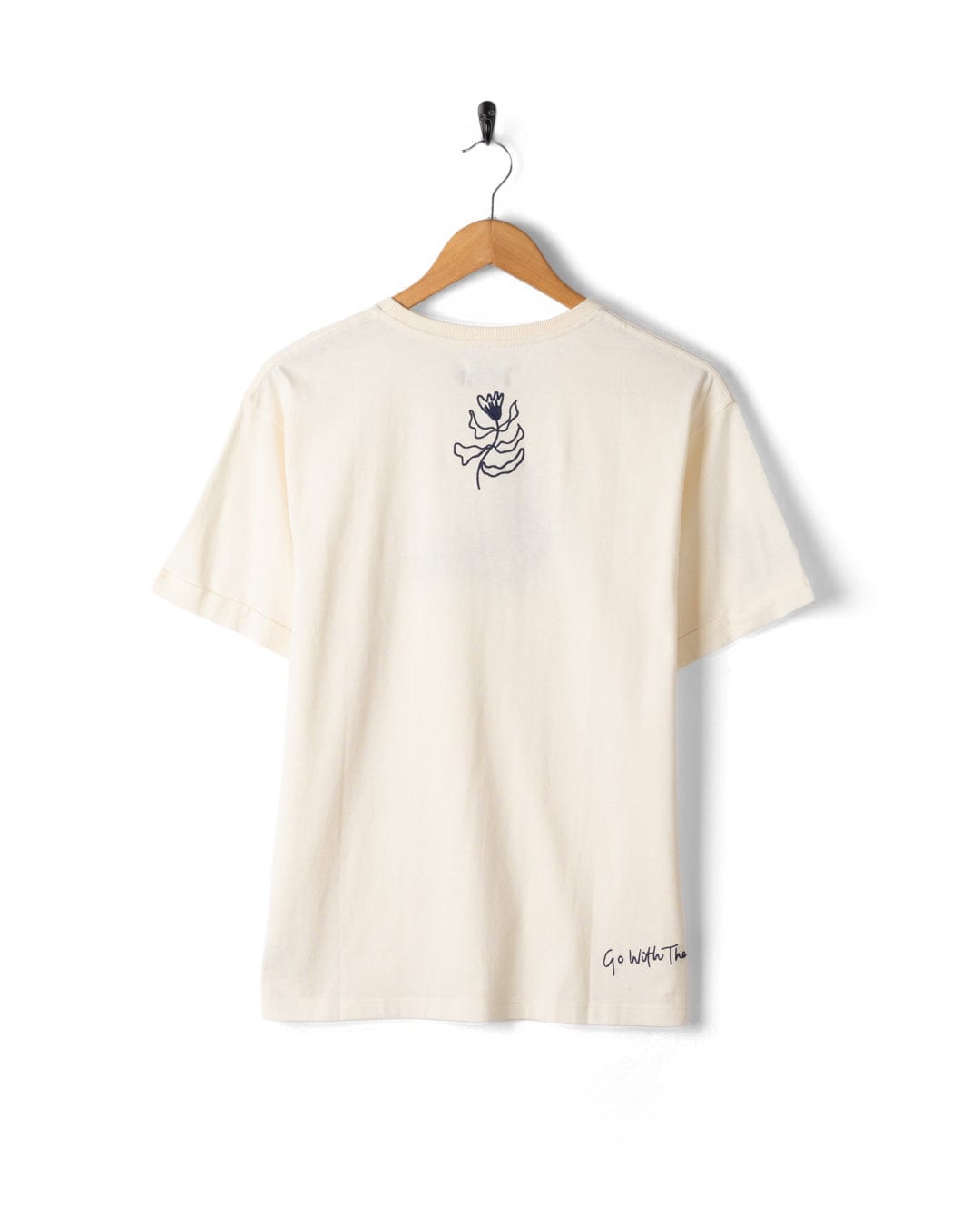 Dala - Womens Oversized Short Sleeve T-Shirt - Cream