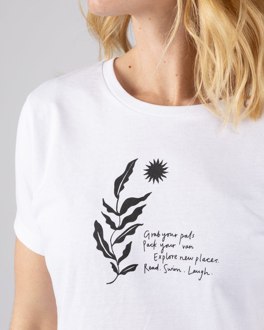 Nala - Womens Short Sleeved T-Shirt - White