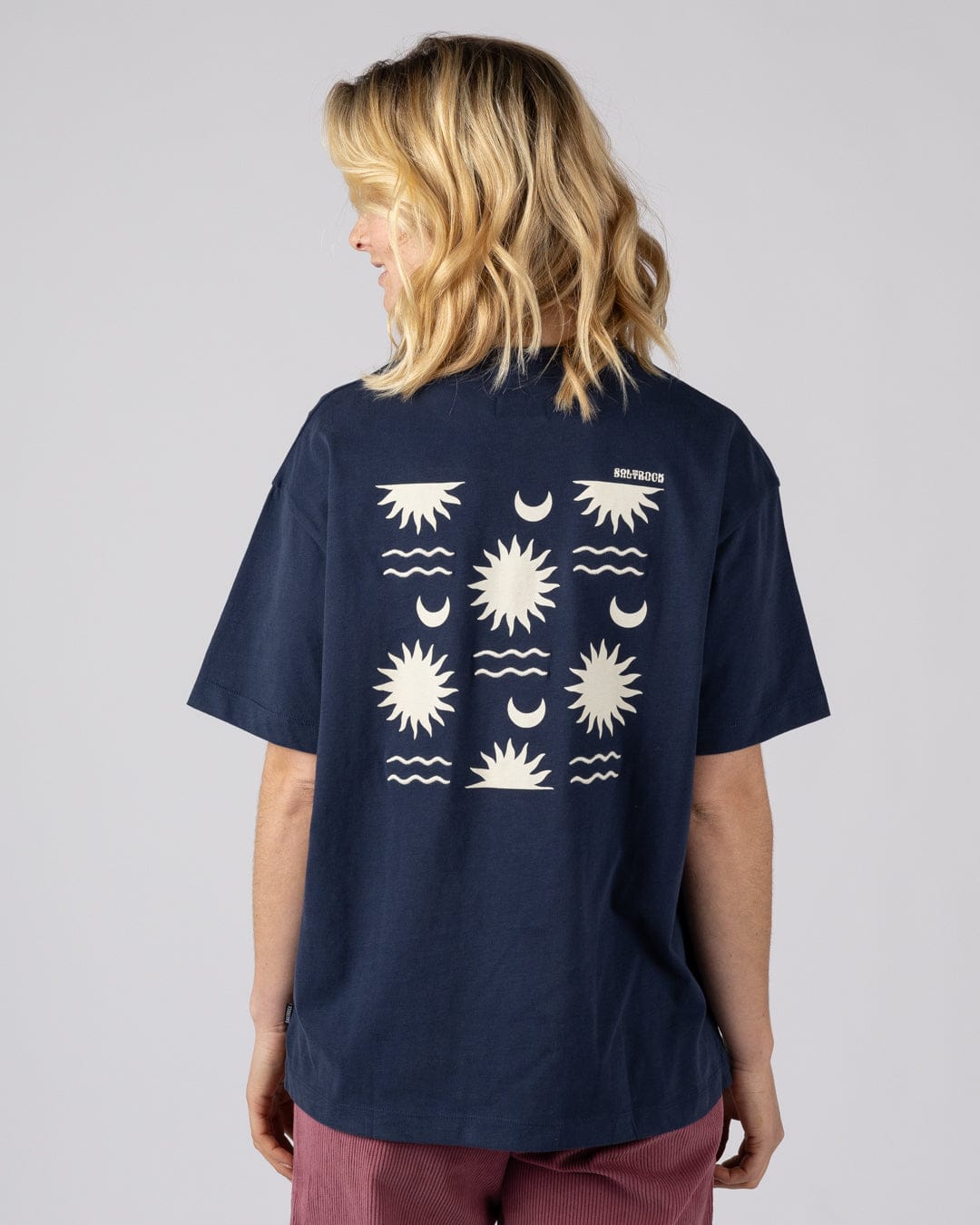 Equinox - Womens Oversized Short Sleeve T-Shirt - Blue