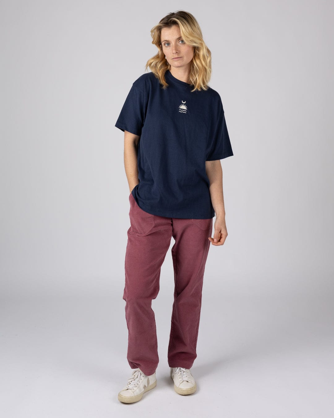 Equinox - Womens Oversized Short Sleeve T-Shirt - Blue