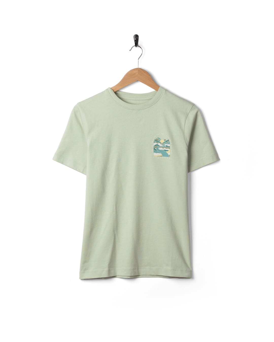 Live Wild Womens Short Sleeve T-Shirt In Light Green