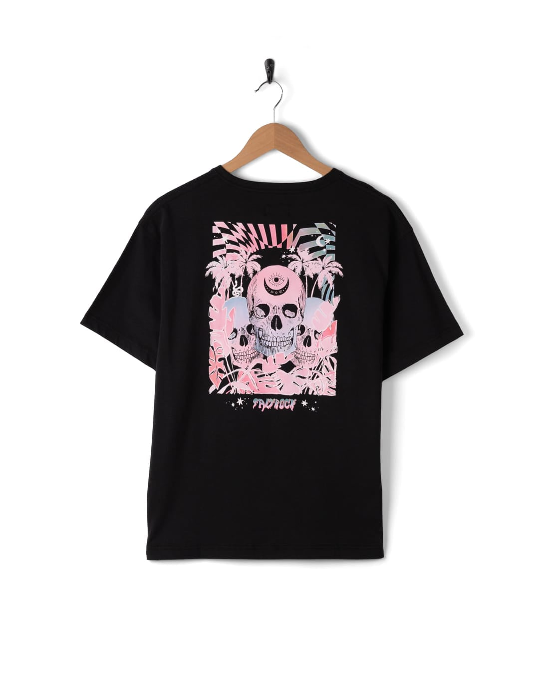 Mystic Skulls Womens Short Sleeve Tee in Black