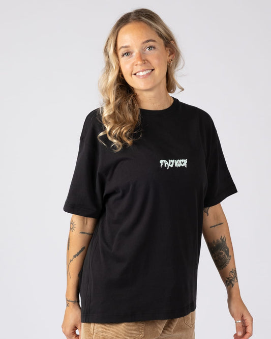 Mystic Skulls Womens Short Sleeve Tee in Black