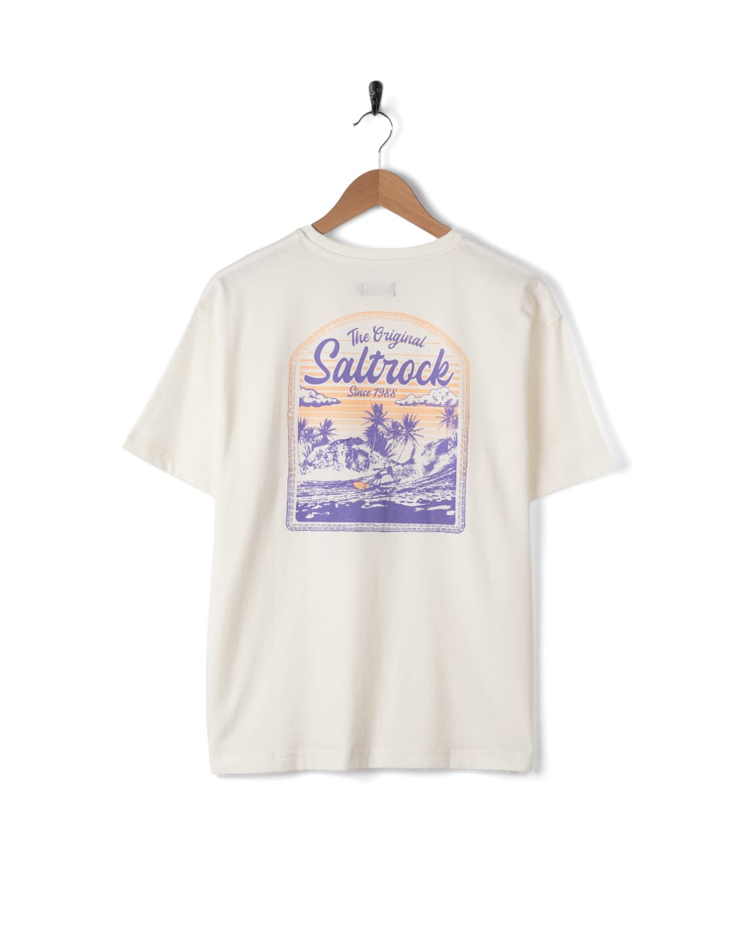 Postcard Womens Short Sleeve Tee in Cream