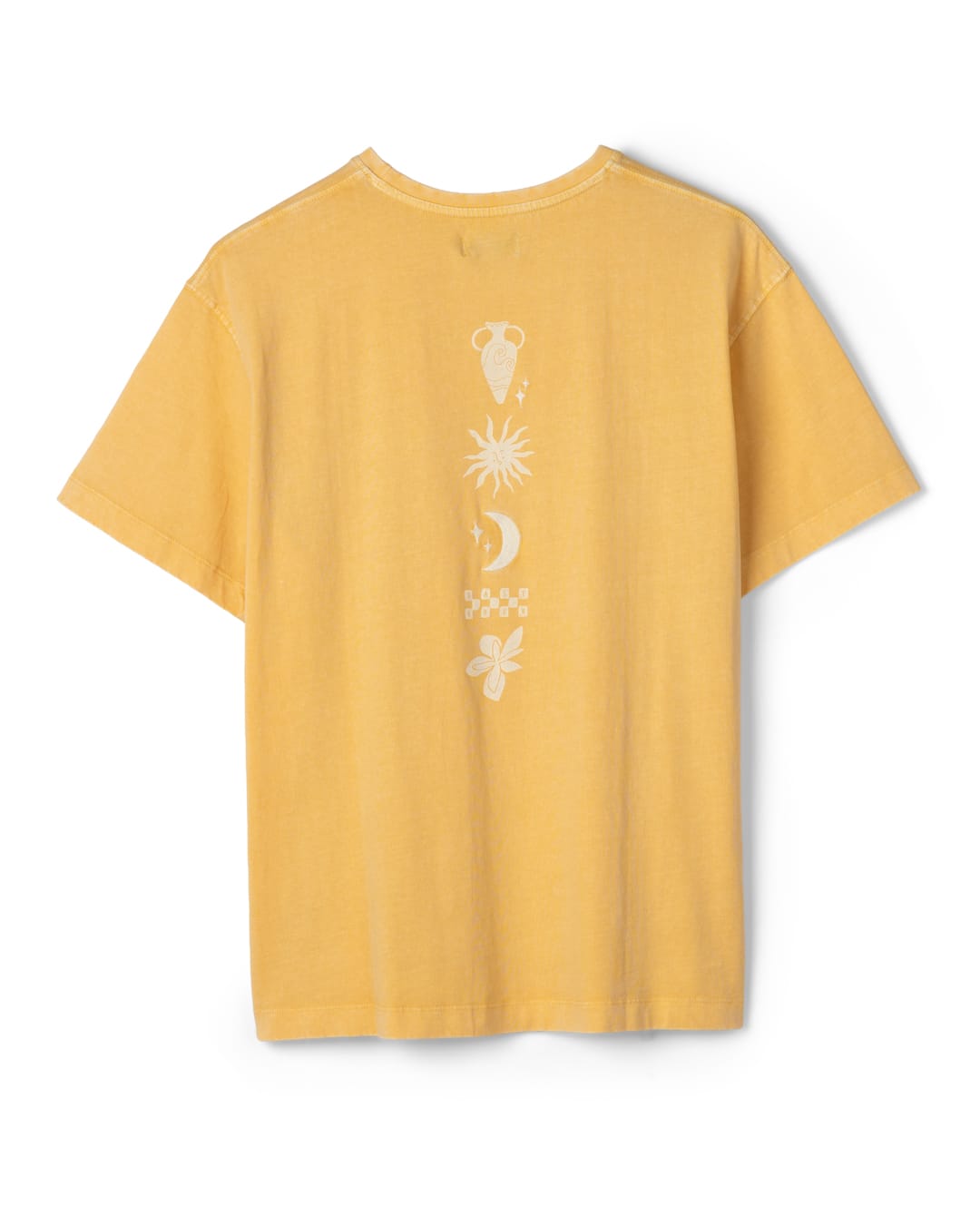 Selene Womens Oversized Short Sleeve T-Shirt in Yellow
