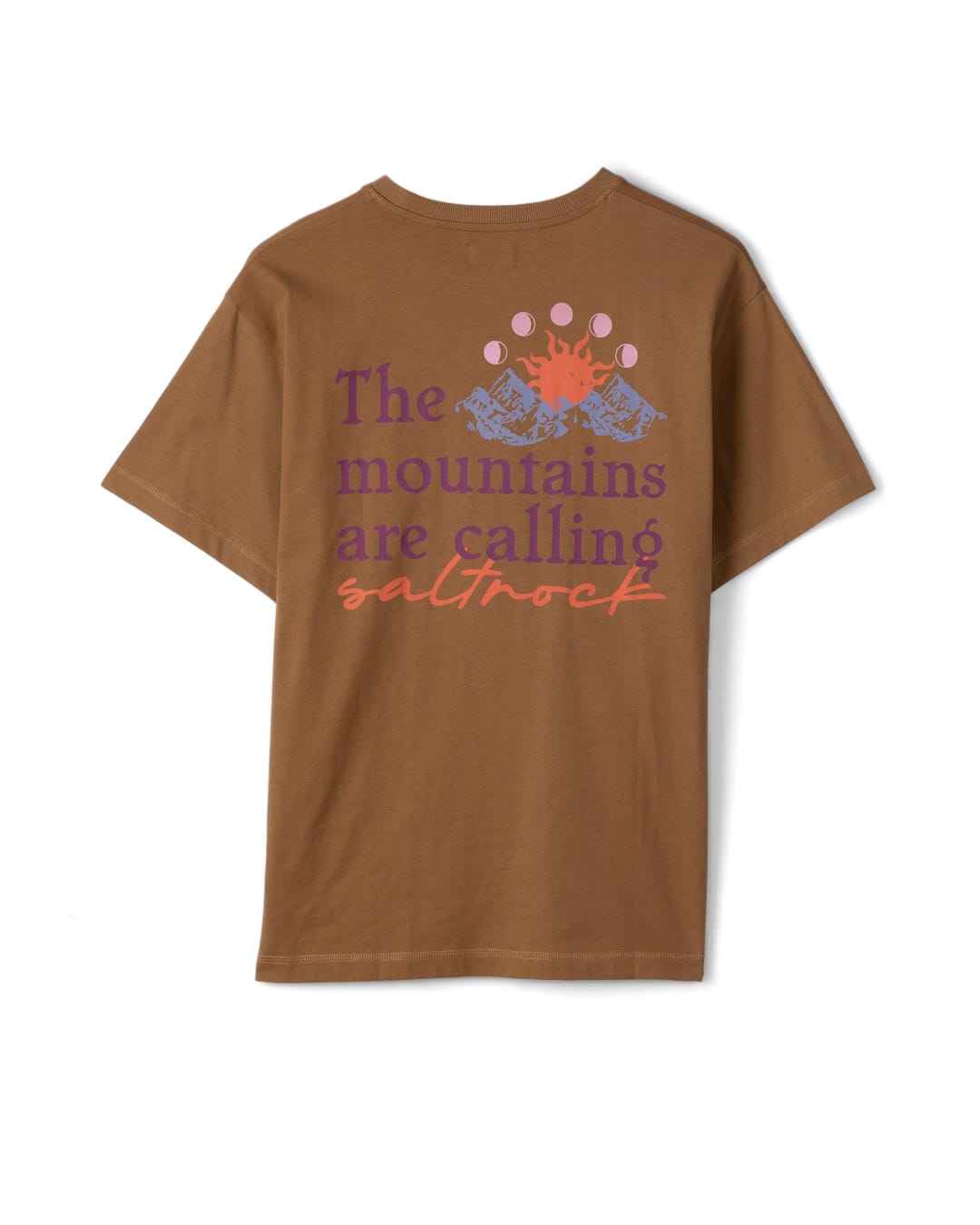 Mountain Calling Womens Oversized T-Shirt in Brown