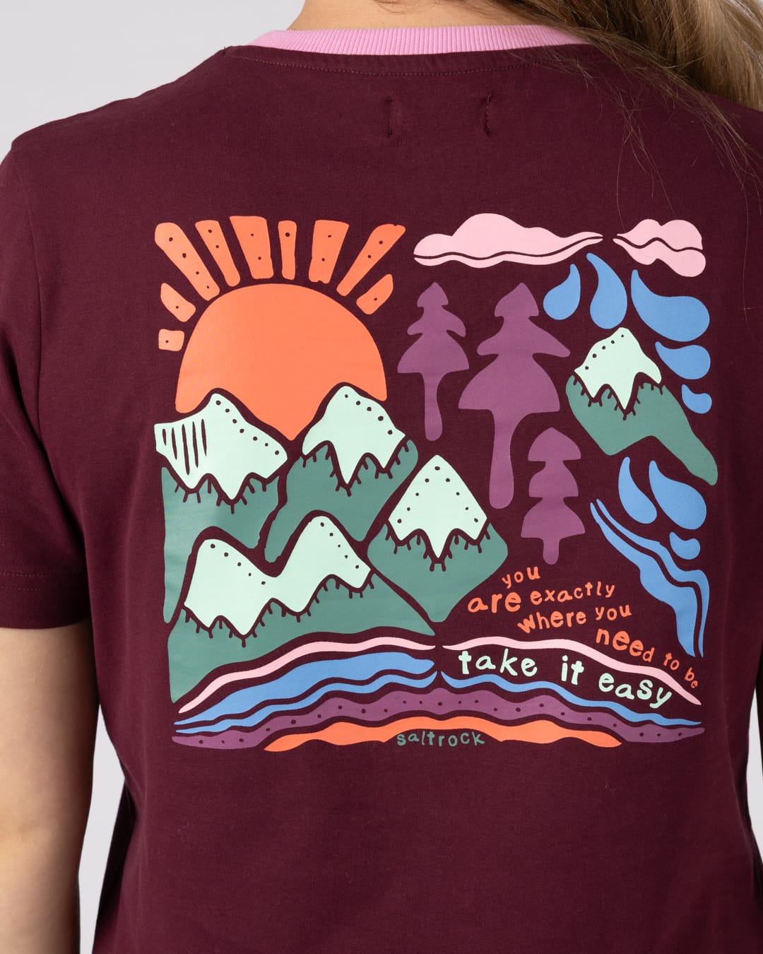 Take It Easy - Classic S/S Tee - DARK PURPLE