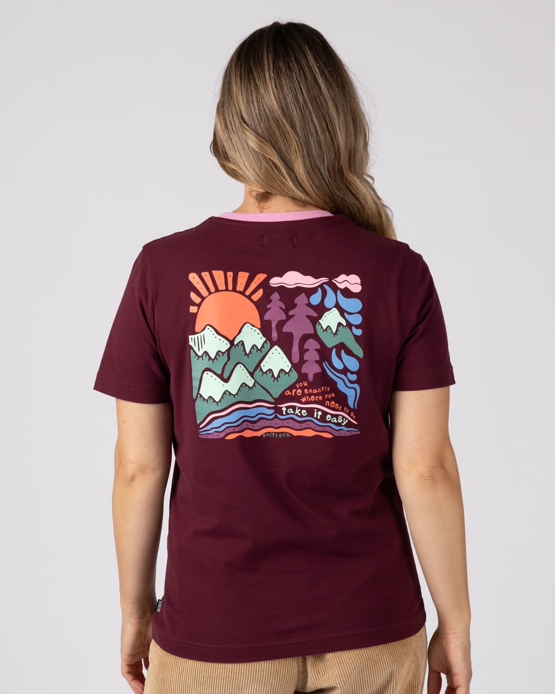 Take It Easy - Classic S/S Tee - DARK PURPLE