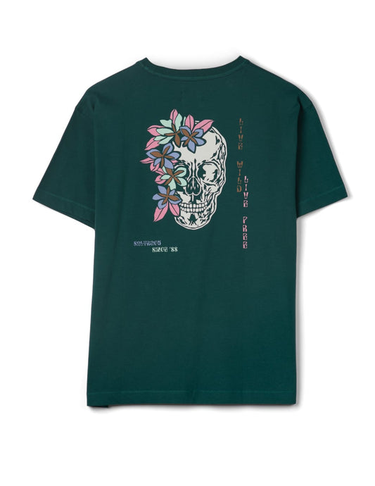 Calavera - Oversized S/S Tee - DARK GREEN