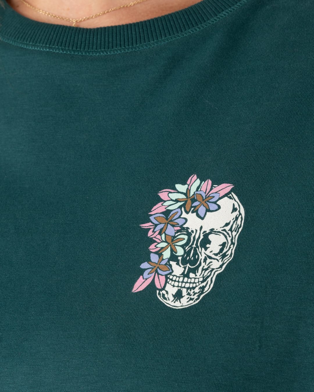 Calavera - Oversized S/S Tee - DARK GREEN