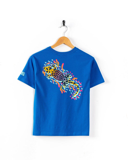 Gecko - Kids Oversized T-Shirt - Blue