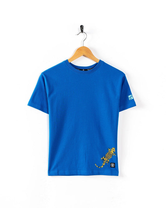 Gecko - Kids Oversized T-Shirt - Blue