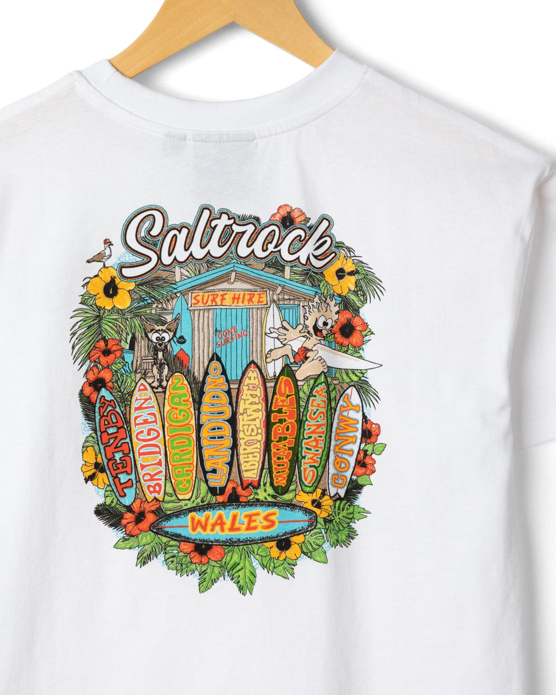 Surf Shack Devon  - Kids Short Sleeve T-shirt - White