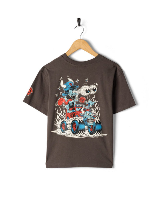 Creeper Cruise Control - Kids Oversized Short Sleeve T-Shirt - Black
