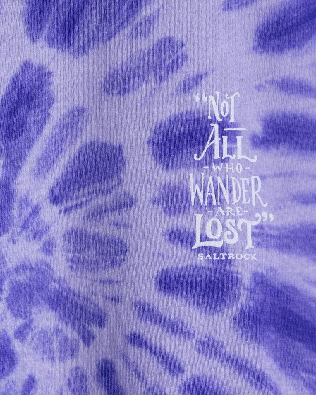 Lost Ships  Kids Tie Dye Short Sleeve T-Shirt in Purple