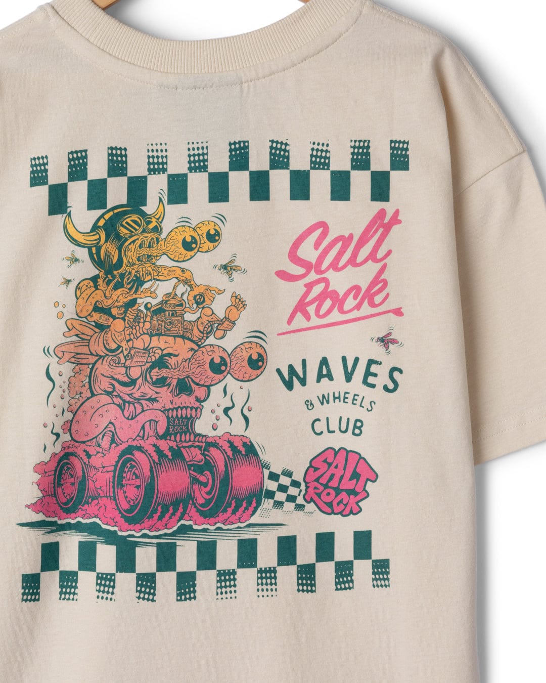 Creep Club Gradient Kids Oversized Short Sleeve T-Shirt in Cream