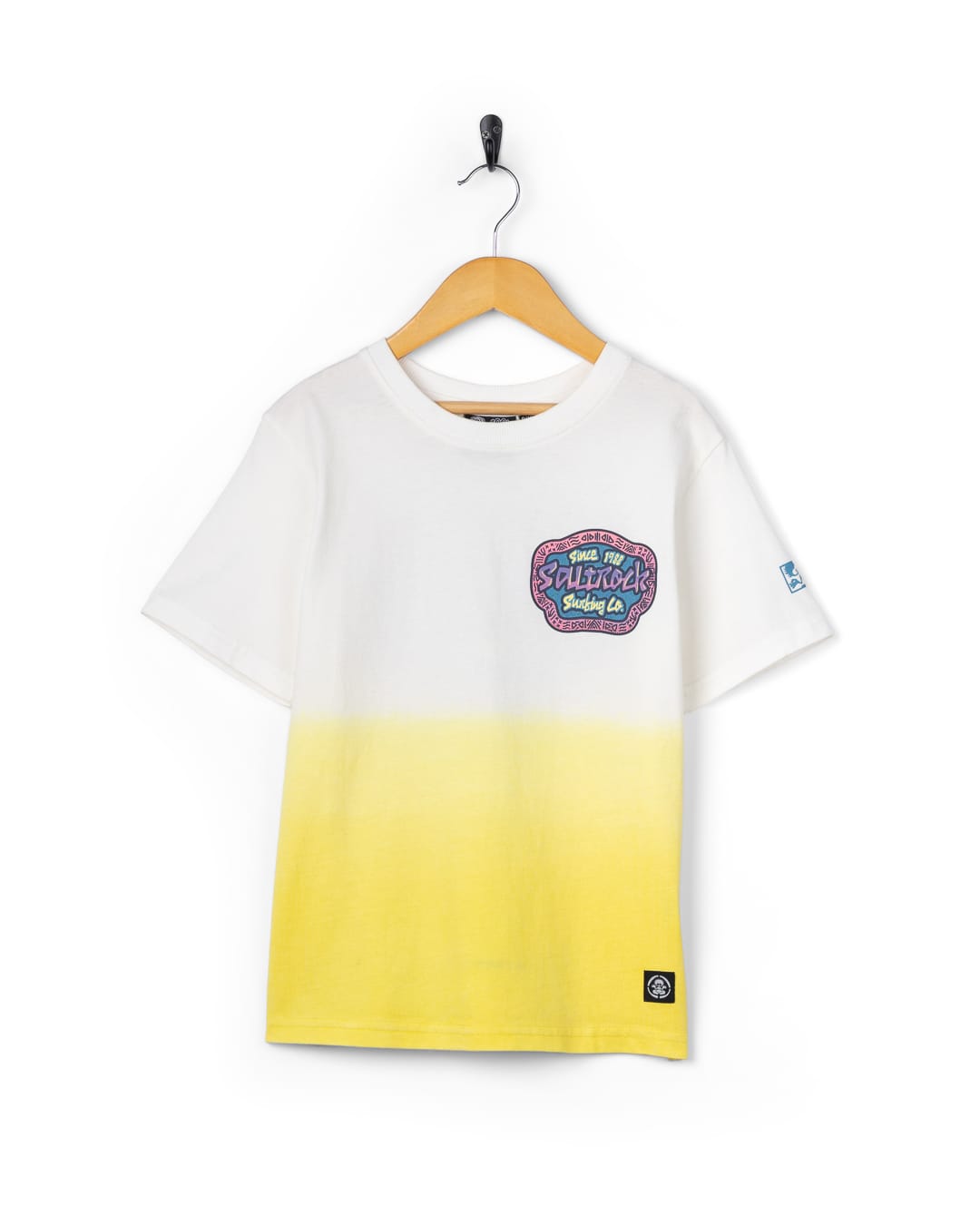 Tribe Kids Tie Dye Short Sleeve T-Shirt in White