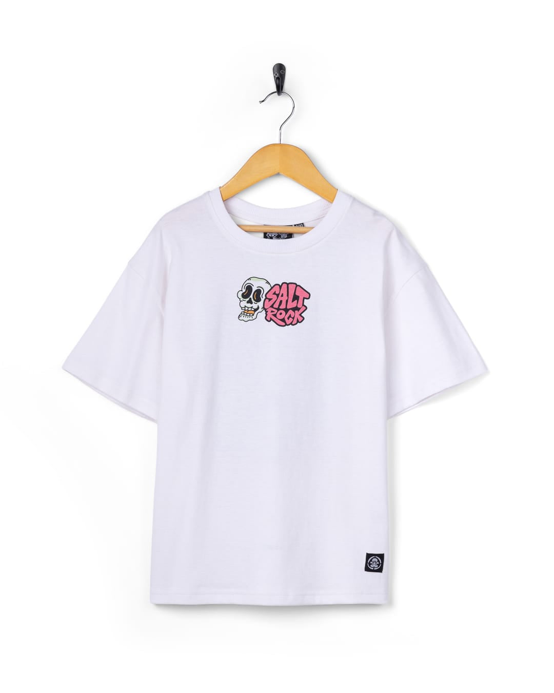 Lush Waves Kids Short Sleeve T-Shirt in White