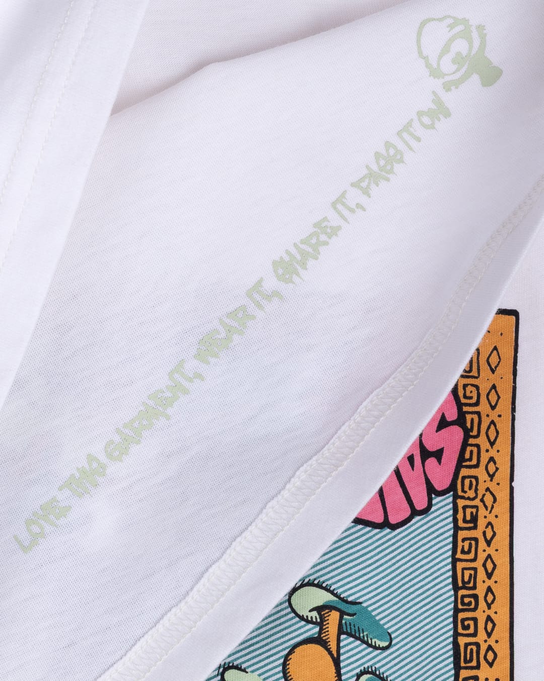 Lush Waves Kids Short Sleeve T-Shirt in White