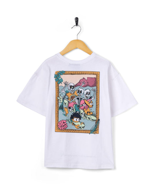 Lush Waves Kids Short Sleeve T-Shirt in White