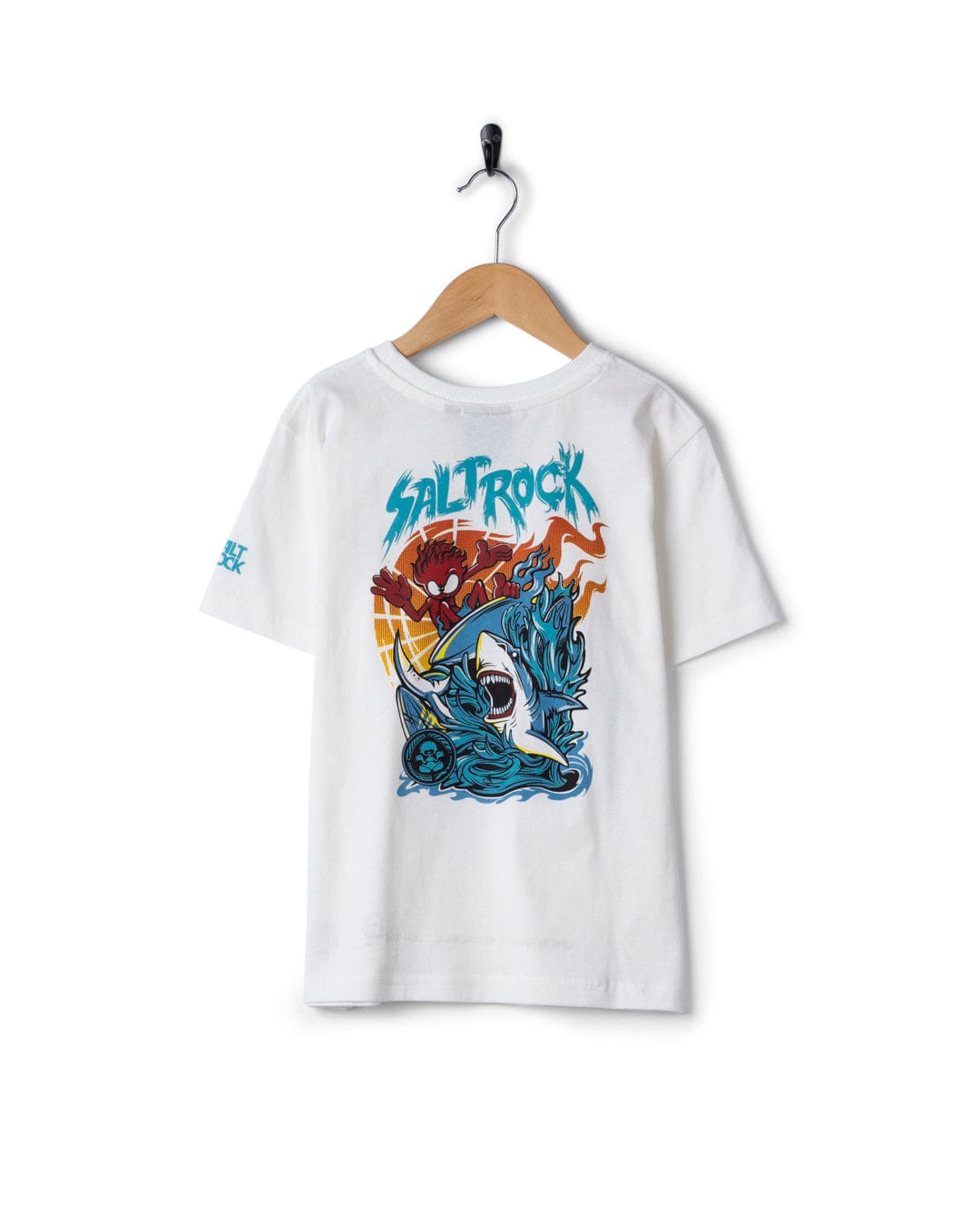 Jaws Kids Short Sleeve T-Shirt in Cream