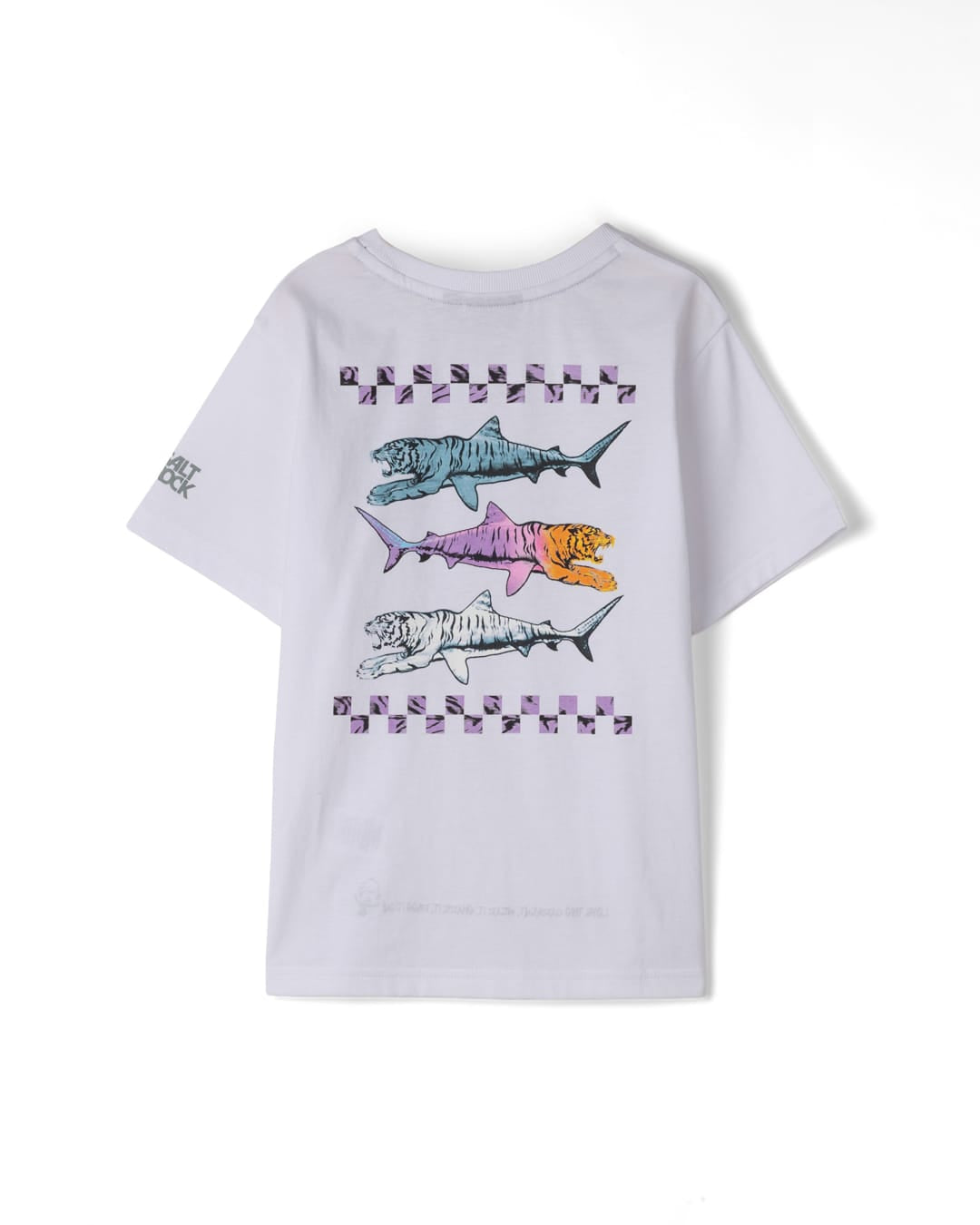 Tiger Trio Kids Classic Short Sleeve T-Shirt In White