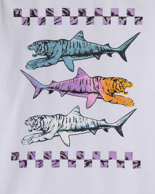 Tiger Trio Kids Classic Short Sleeve T-Shirt In White