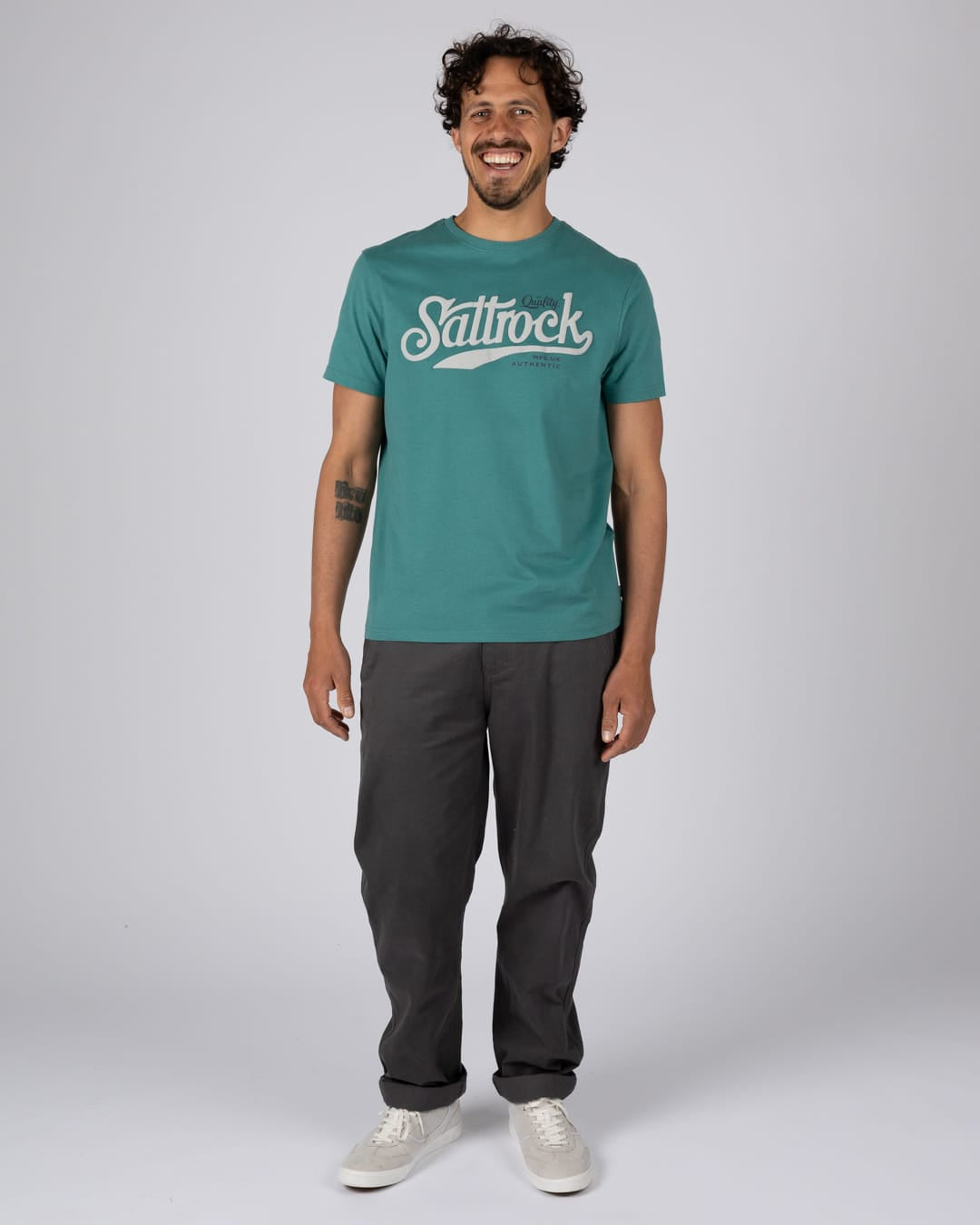 Rise Mens Short Sleeve Tee in Dark Teal