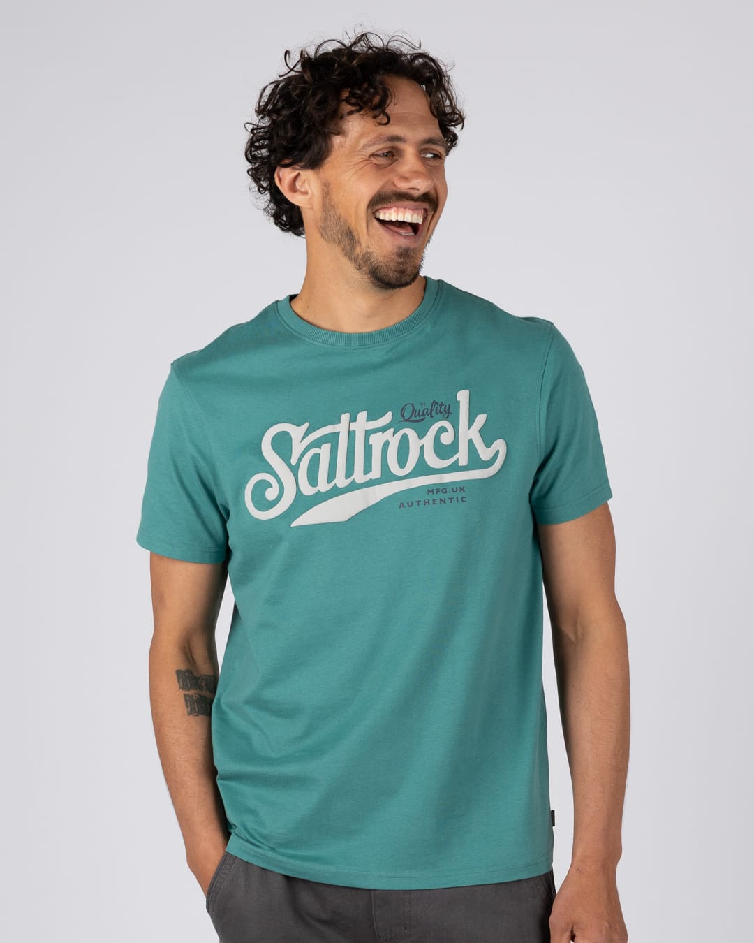 Rise Mens Short Sleeve Tee in Dark Teal