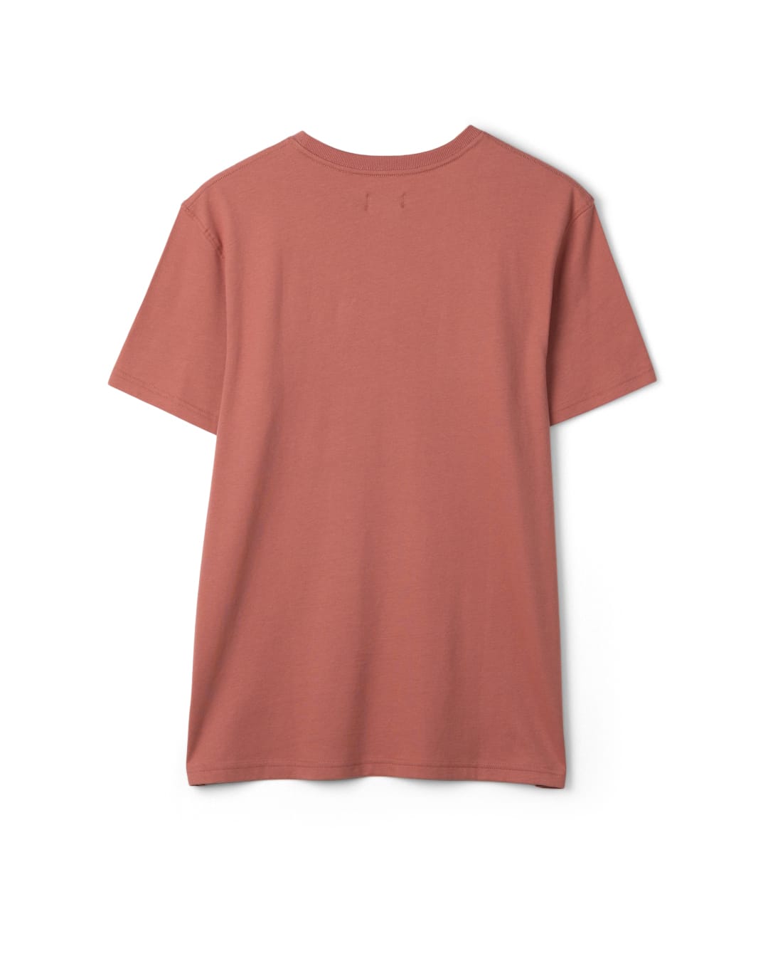 Morning View Mens Short Sleeve Tee in Dark Pink