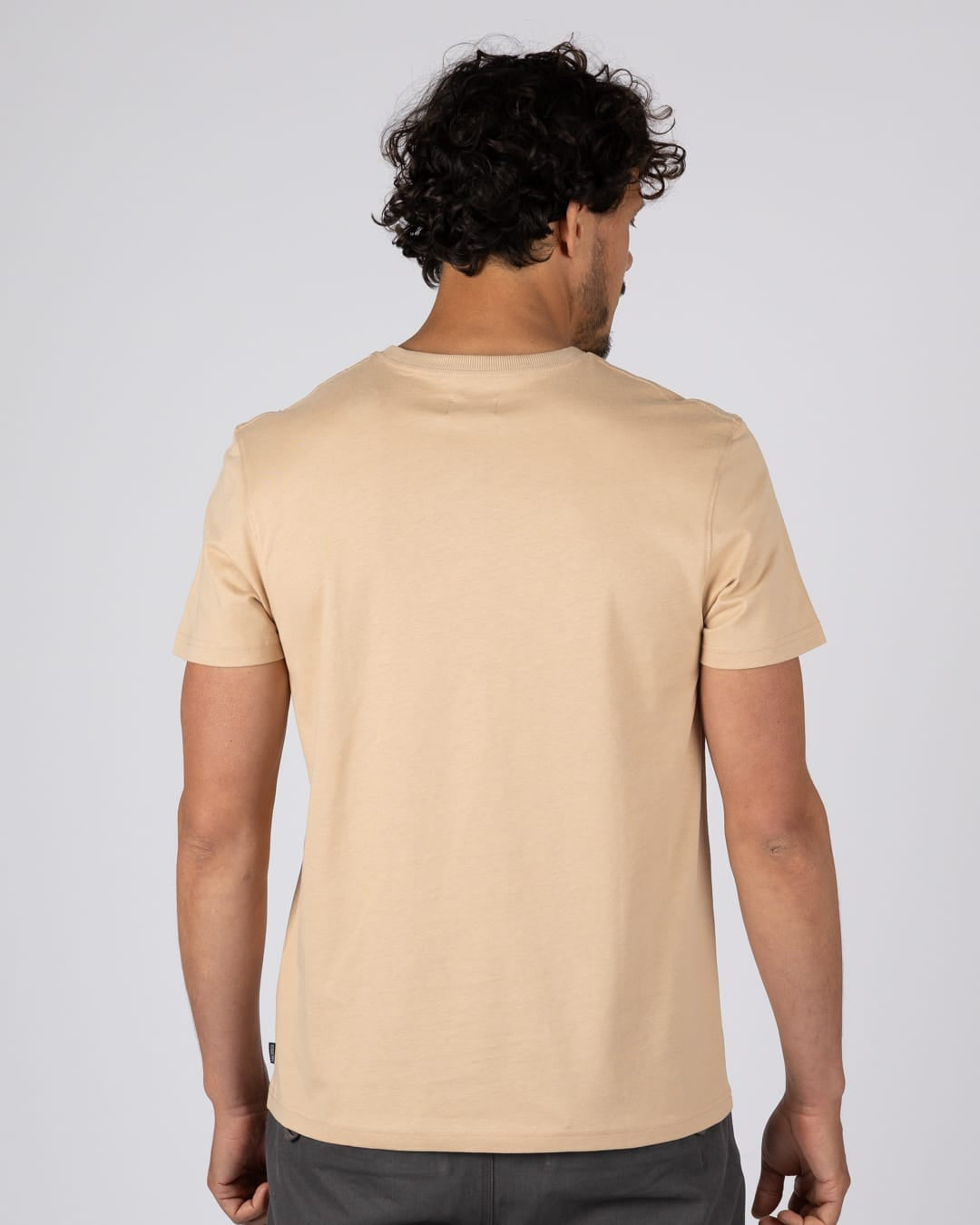 Dive Mens Short Sleeve Tee in Beige
