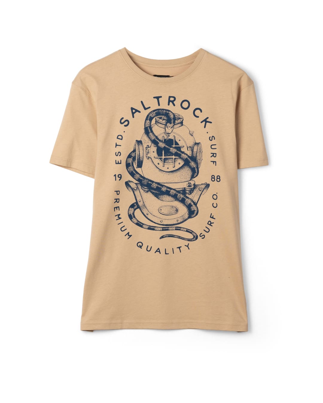 Dive Mens Short Sleeve Tee in Beige