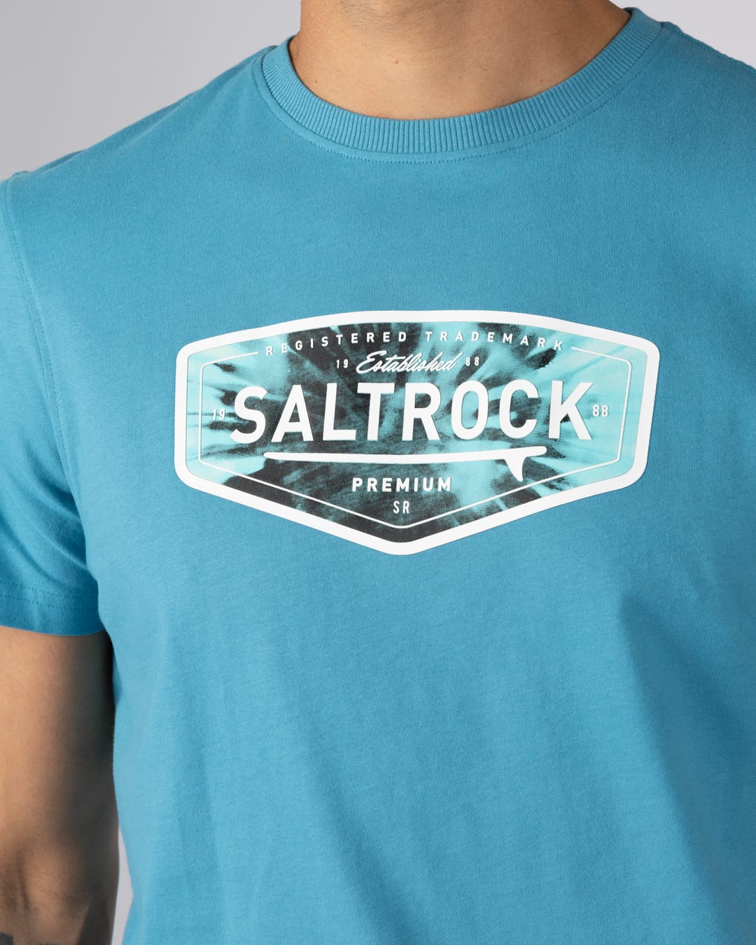 Endless Tie Dye Mens Short Sleeve Tee in Bright Blue