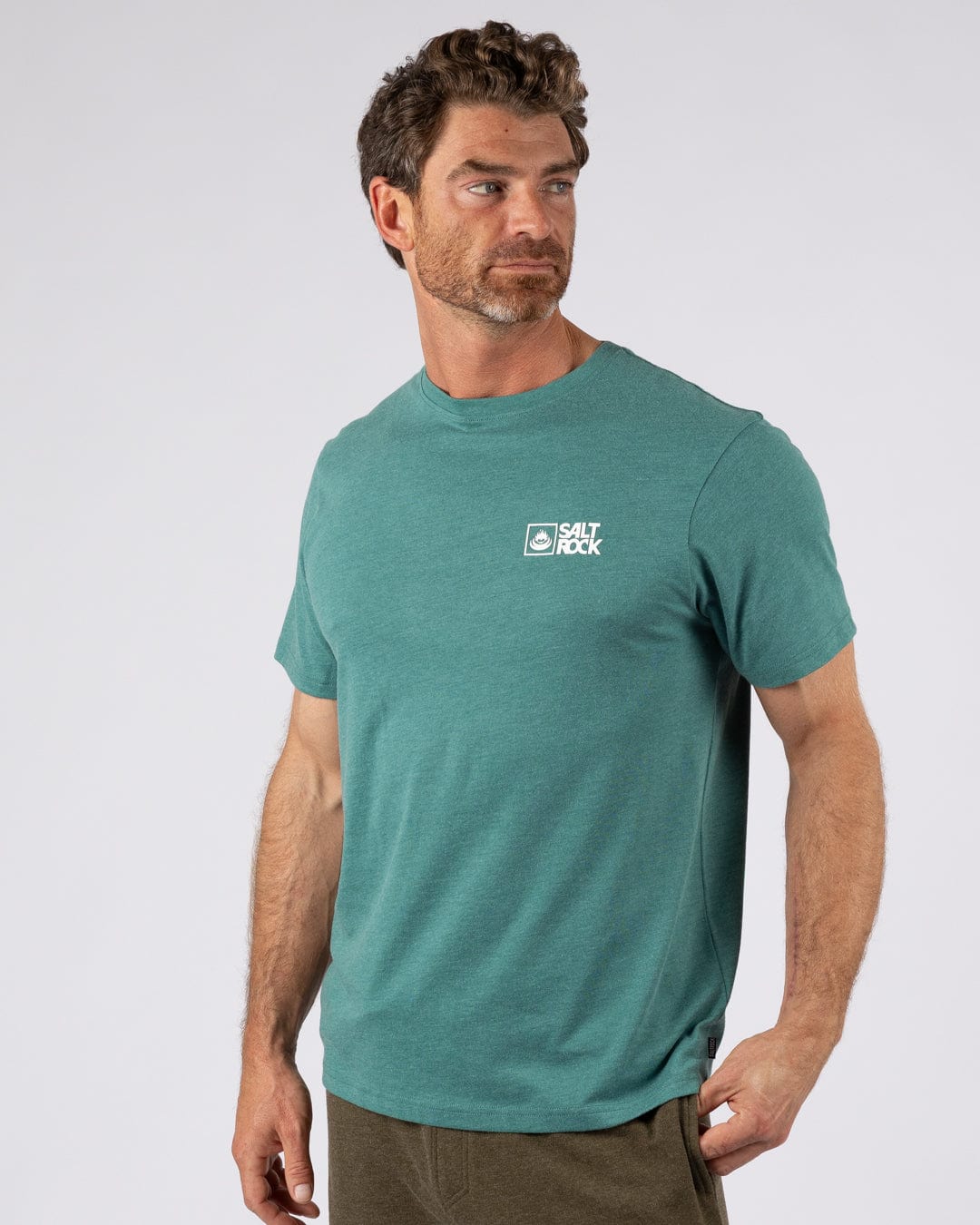 Saltrock Original - Mens Short Sleeve T-Shirt - Dark Green