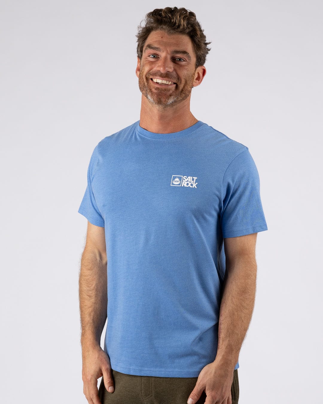 Saltrock Original - Mens Short Sleeve T-Shirt - Bright Blue