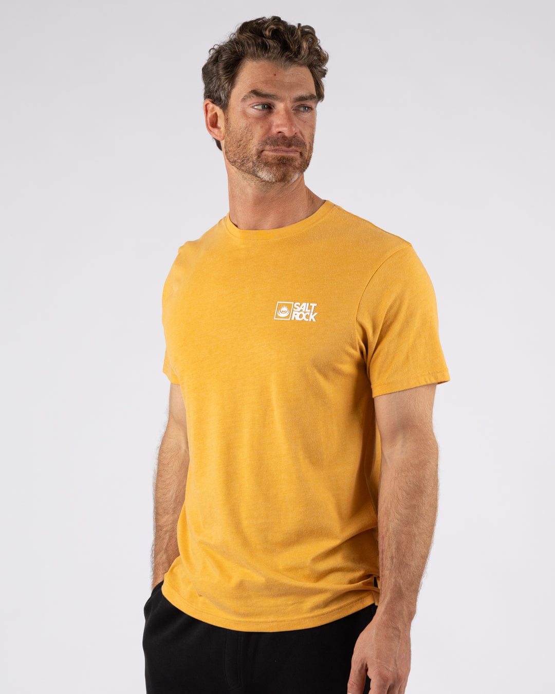 Saltrock Original - Mens Short Sleeve T-Shirt - Yellow