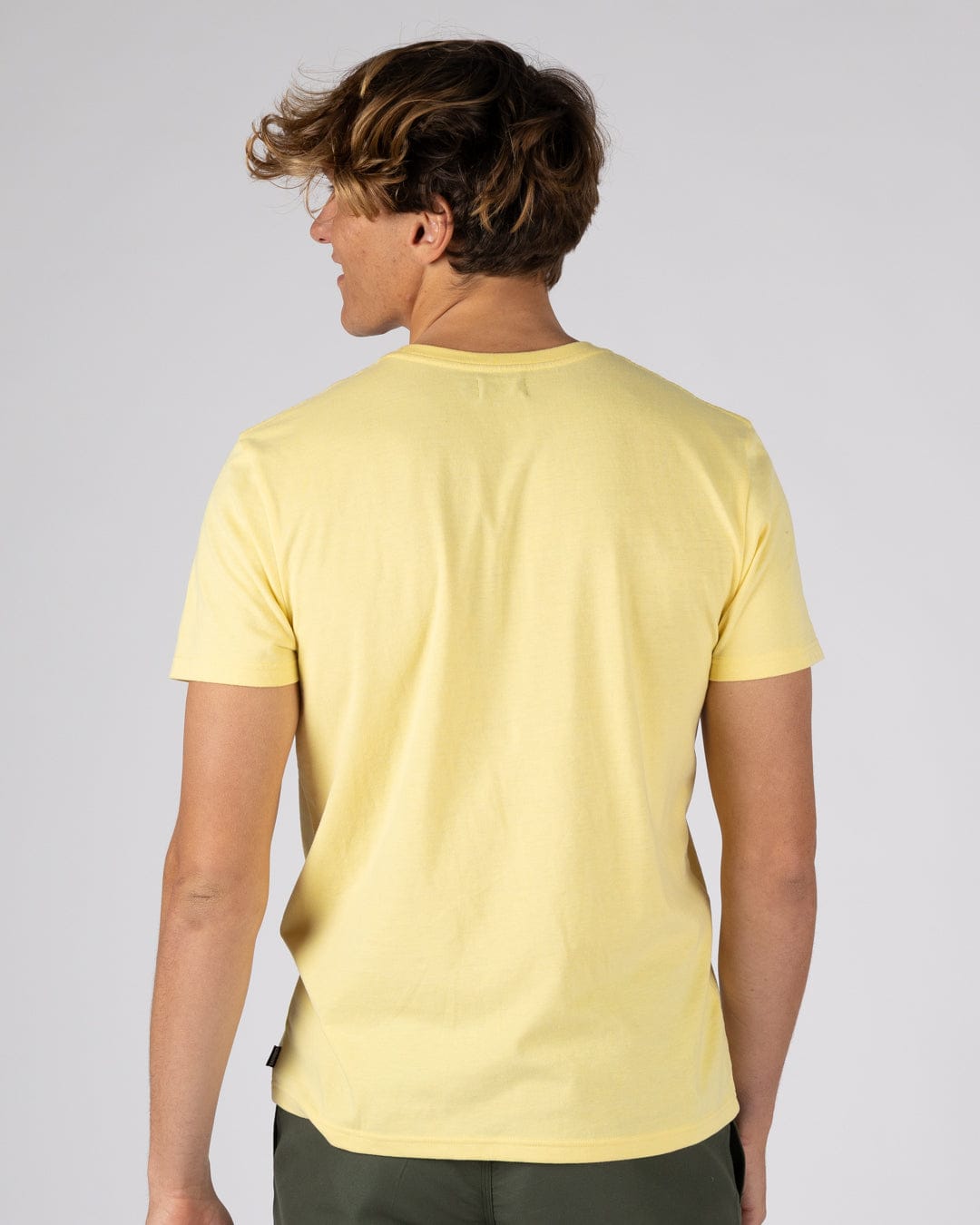 Saltrock Original - Mens Short Sleeve T-Shirt - Light Yellow