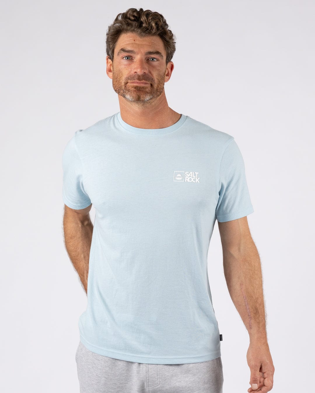 Saltrock Original - Mens Short Sleeve T-Shirt - Light Blue