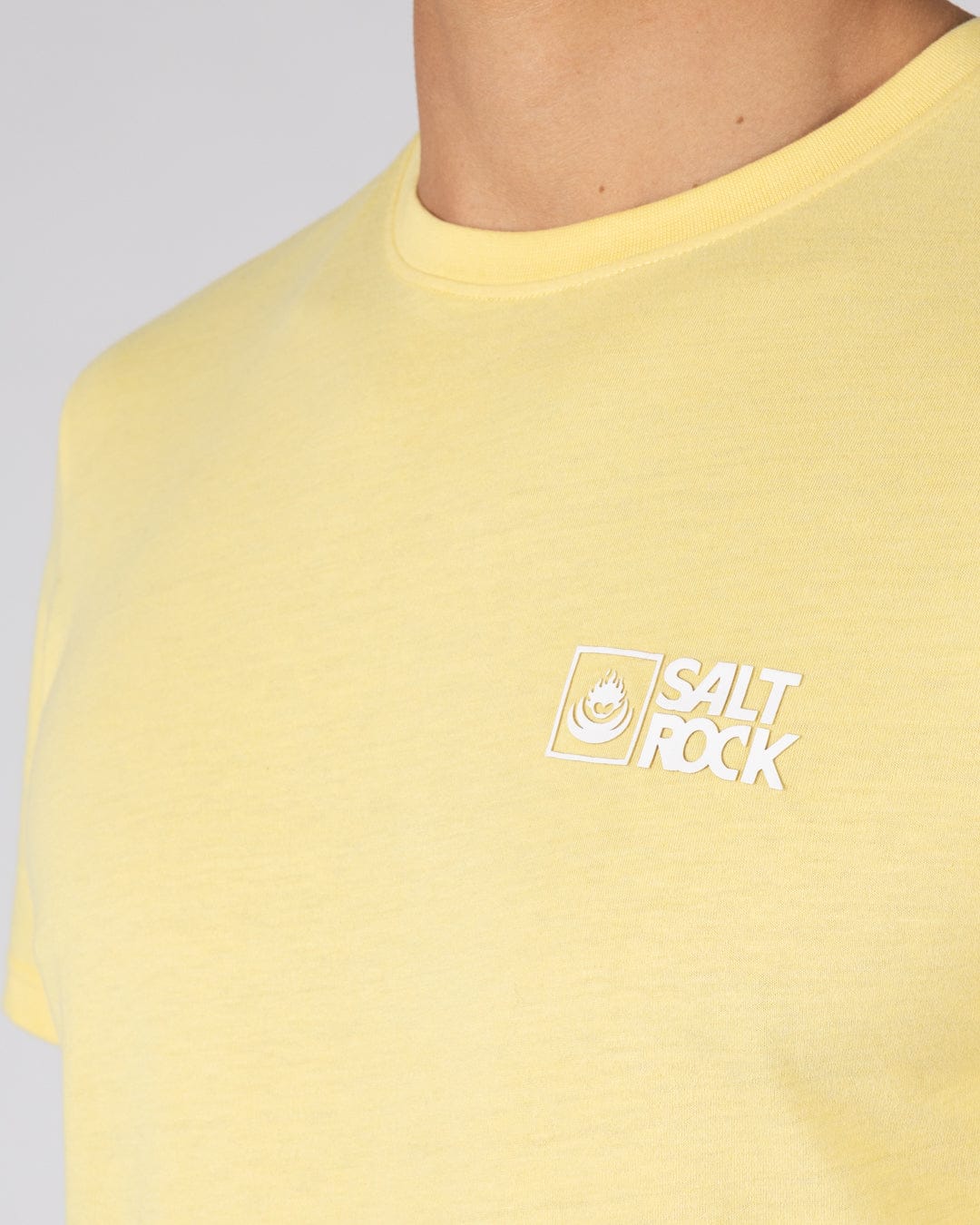 Saltrock Original - Mens Short Sleeve T-Shirt - Light Yellow
