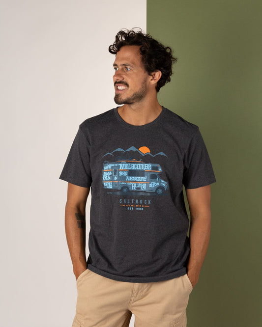Motorhome - Mens Short Sleeve T-Shirt - White