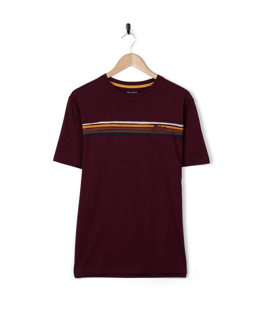 Torn Stripe - S/S Tee - DARK PURPLE