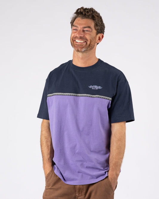 Heritage Logo - Mens Short Sleeve T-Shirt - Purple