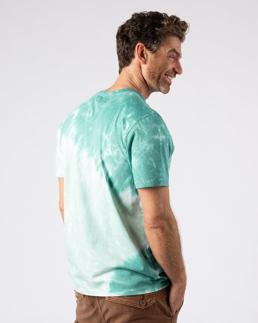 Original SR - Mens Oversized Tie Dye Short Sleeve T-Shirt - Green