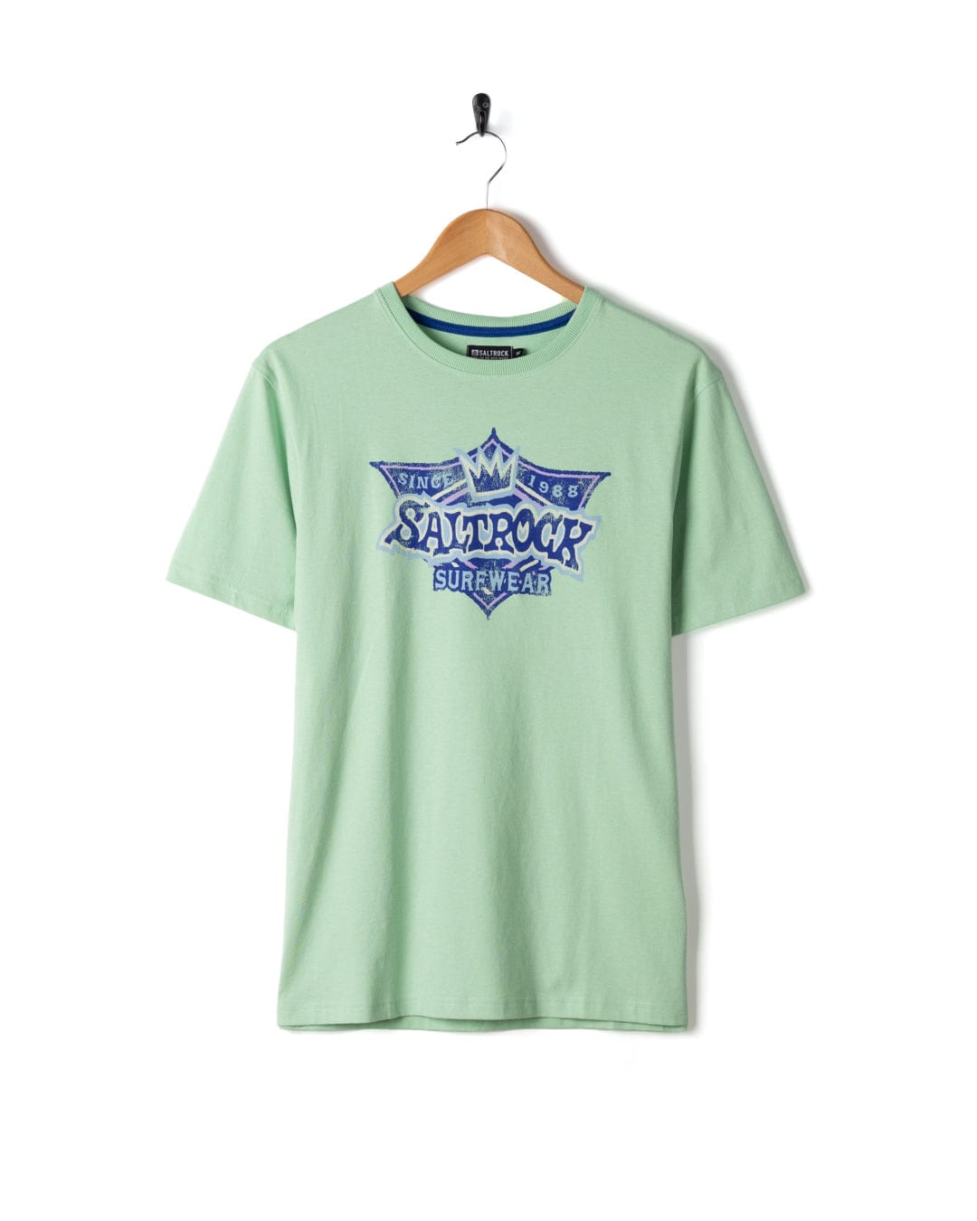 Heritage Shield - Mens Short Sleeve T-Shirt - Light Green