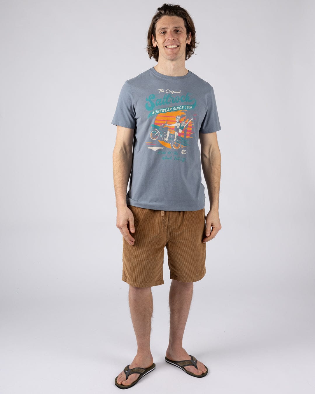 Shore Ride - Mens Short Sleeve T-Shirt - Blue