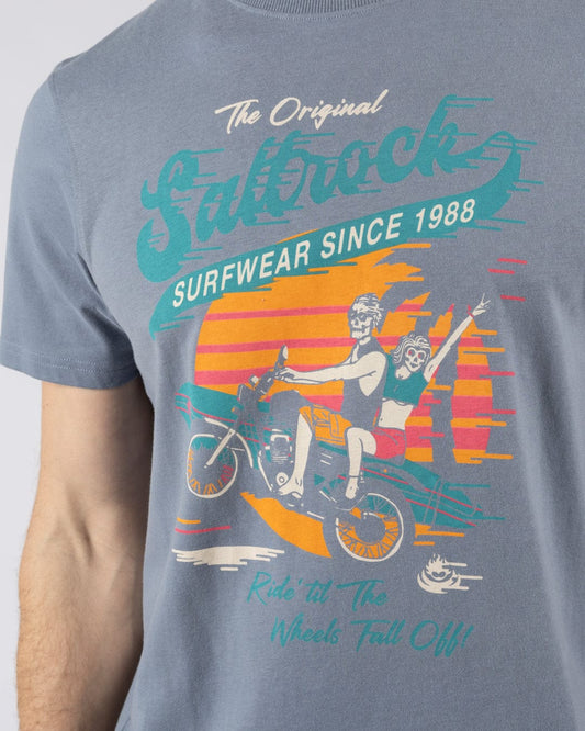 Shore Ride - Mens Short Sleeve T-Shirt - Blue