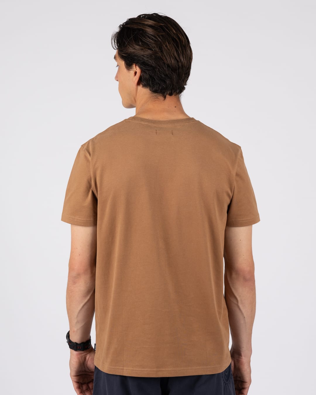 Trail Bus Mens Short Sleeve T-Shirt in Brown