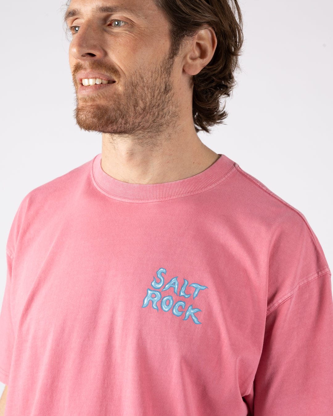 One More Wave - Mens Short Sleeve T-Shirt - Pink
